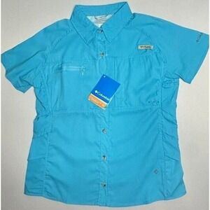 Columbia PFG Omni Wick Short Sleeve Womens Shirt Size Small Style 016
